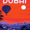 Dubai Desert Tour Poster paint by number