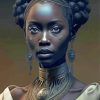 Gorgeous African Lady paint by number