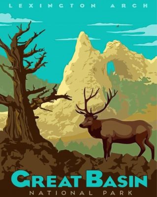 Great Basin National Park Poster paint by number