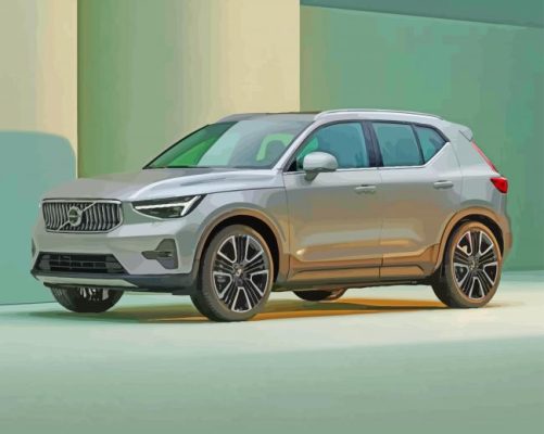 Grey Volvo Xc40 paint by number