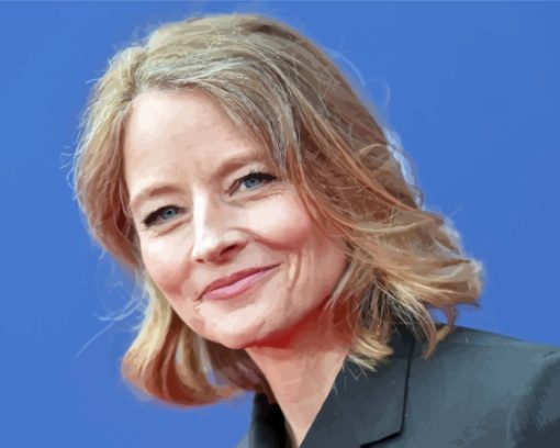 Jodie Foster American Actress paint by number