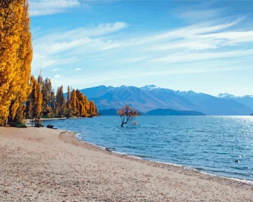 Lake Wanaka Paint by number