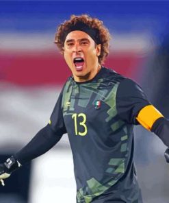 Memo Ochoa Footballer paint by number