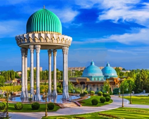 Memorial To The Victims Of Repression In Tashkent paint by nubmer