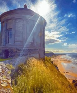 Mussenden Temple Seaside paint by number