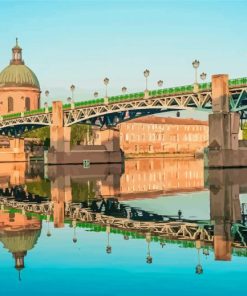 Pont Saint Pierre Toulouse France paint by number