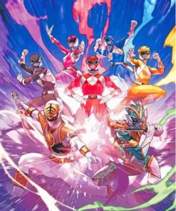 Power Rangers Mighty Morphin Paint by number