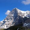 Snowy Eiger Mountain paint by number