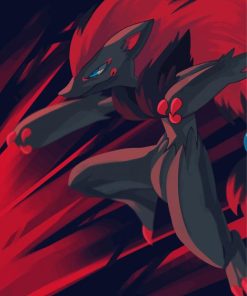 Zoroark Pokemon Anime Paint by number