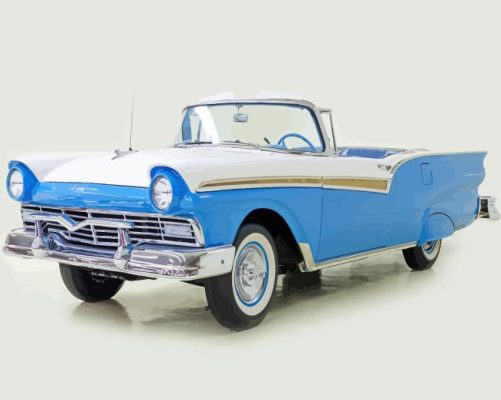 1957 Ford Fairlane Car Paint By Numbers