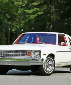 1976 White Chevrolet Nova Car paint by number