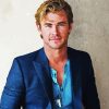 Australian Actor Chris Hemsworth By Painting With Number