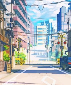 Anime Streets paint by number