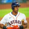 Astros Michael Brantley Baseball Player paint by number