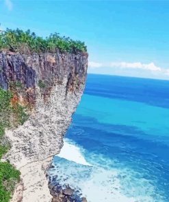 Bali Cliff paint by number