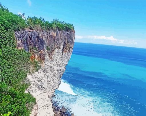 Bali Cliff paint by number