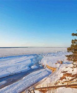 Baltic Sea In Winter Paint By Numbers