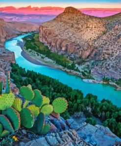 Big Bend National Park Texas Landscape paint by number