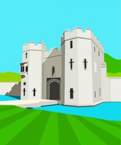 Bishops Palace Illustration Paint by number