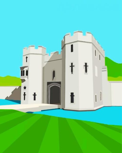 Bishops Palace Illustration Paint by number