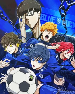 Blue Lock Manga Serie paint by number