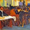 Cafe In Paris By Amadeo De Souza Cardoso paint by number