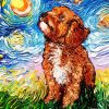 Cavapoo Dog paint by number