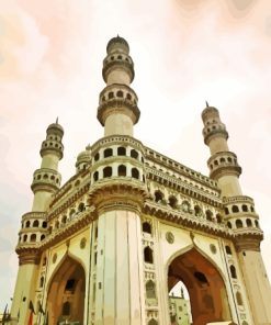 Charminar Hyderabad paint by number