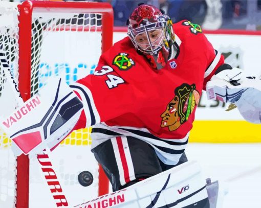 Chicago Blackhawks Goalie Player Paint by number