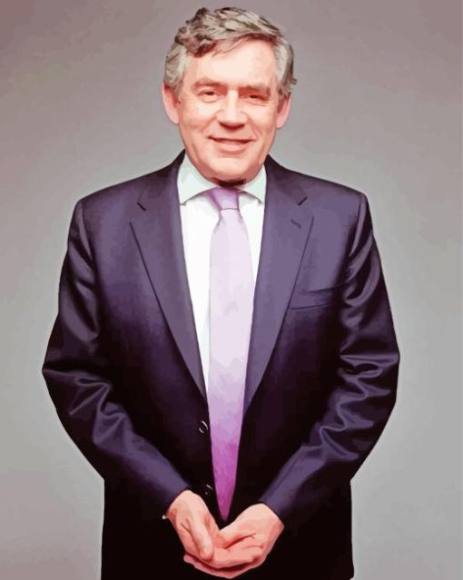 Classy Gordon Brown Paint By Numbers