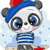 Cute Anime Panda paint by number