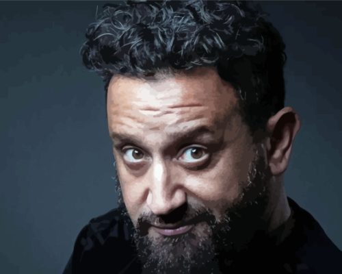 Cyril Hanouna Face paint by number