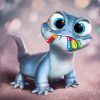 Disney Lizard Bruni Frozen paint by number