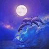 Dolphins At Night Paint by number