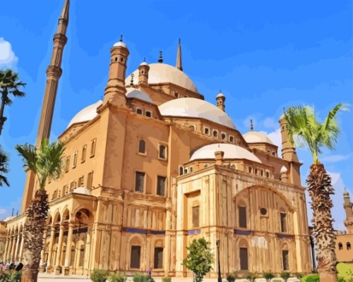 Egypt Muhammad Ali Mosque paint by number