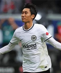 Eintracht Frankfurt Daichi Kamada Player By Painting With Number