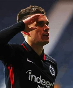 Eintracht Frankfurt Football Team Player By Painting With Number