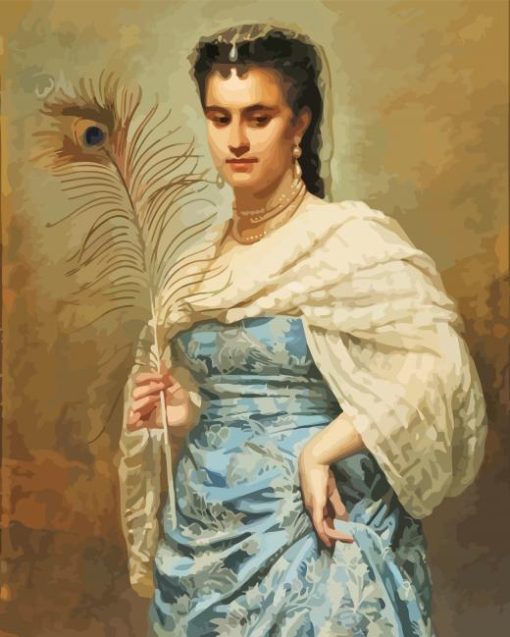 Feather Woman Paint by number