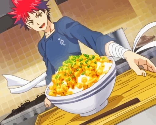 Food Wars Anime paint by number