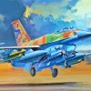 General Dynamics F16 Fighting Falcon Art paint by number