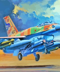 General Dynamics F16 Fighting Falcon Art paint by number