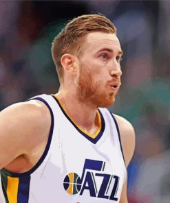 Gordon Hayward Jazz Team Player Paint By Numbers