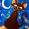 Halloween Cat paint by number