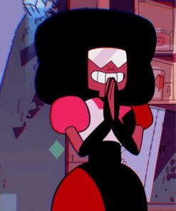 Happy Garnet From Steven Universe By Painting With Number