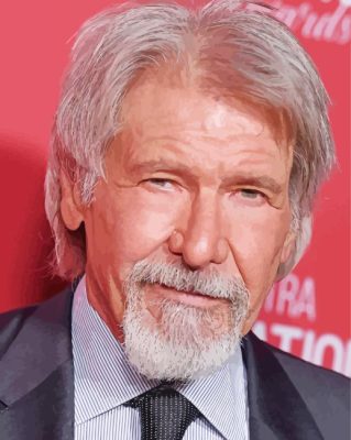 Harrison Ford paint by number