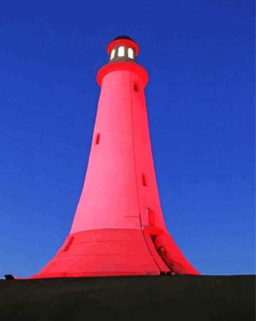 Hoad Monument Tower In Red paint by number