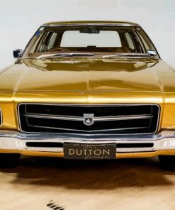 Holden HQ Kingswood Golden Car Front paint by number