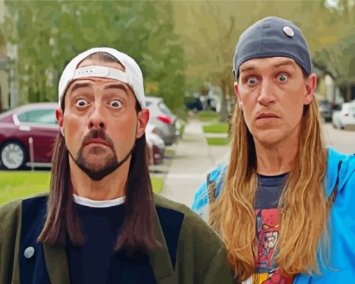 Jay And Silent Bob Paint by number