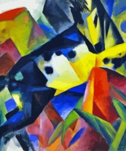 Jumping Horse By Franz Marc Paint by number