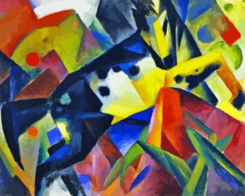 Jumping Horse By Franz Marc Paint by number